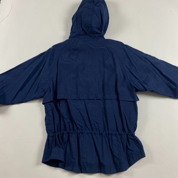 Vintage 90s Nike Full Zip Windbreaker Jacket Women’s Medium 10-12 Blue Nylon - Picture 2 of 16